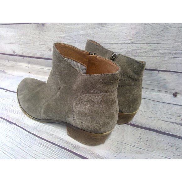 Lucky Brand | Ankle Bootie Grey Leather Size 9.5 - Picture 5 of 7